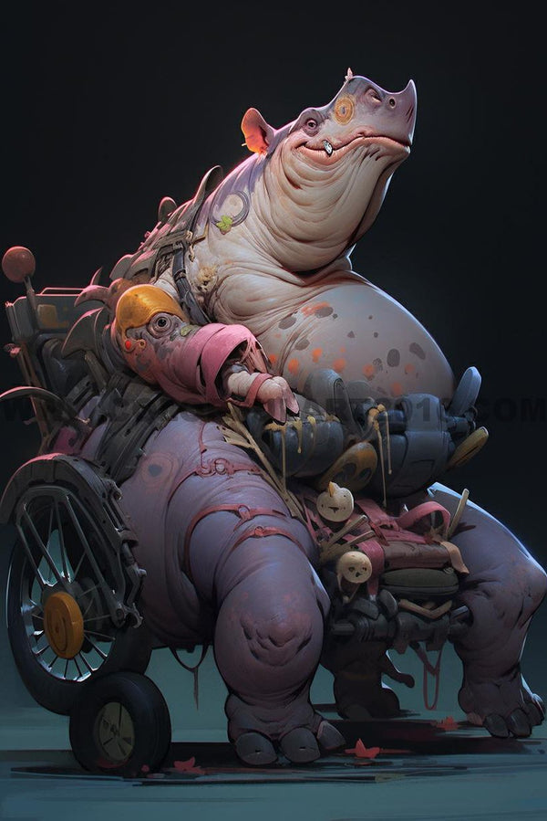The Wheelchair RhinoPig--C00011